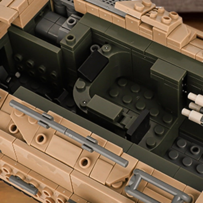Military Tank Building Blocks Set 1350 Pieces, M2 Bradley Infantry Fighting Vehicle Army Tank Model Kit, STEM Construction Toy for Boys Teens Adults Ages 8+, Birthday Christmas Gift Military Fans