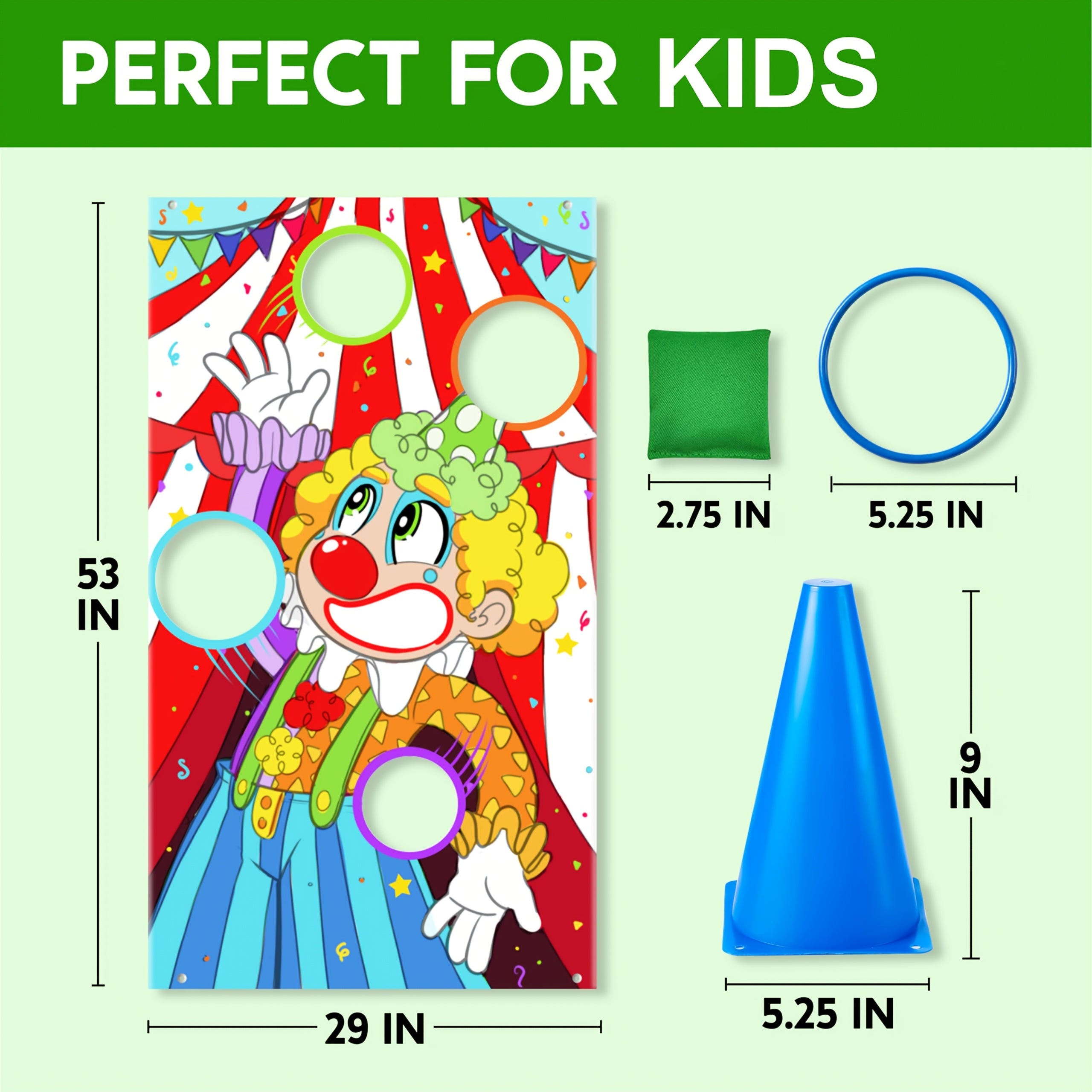 Ring Toss Game Set for Kids 31PCS Outdoor Yard Games Bean Bag Toss Lawn Party Carnival Games for Toddlers Family Easter Gift