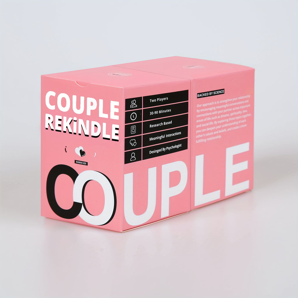 Couples Conversation Starter Card Game 165 Cards Date Night Reconnect Strengthen Bond Romantic Tabletop Game Valentine's Day Wedding Anniversary Gift