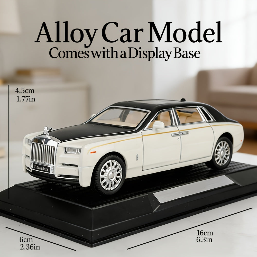 Openable Doors Zinc Alloy Die-Cast Car Model with Display Base – Highly Detailed Static Collectible Decoration, Perfect Gift for Car Enthusiasts, Birthdays & Christmas