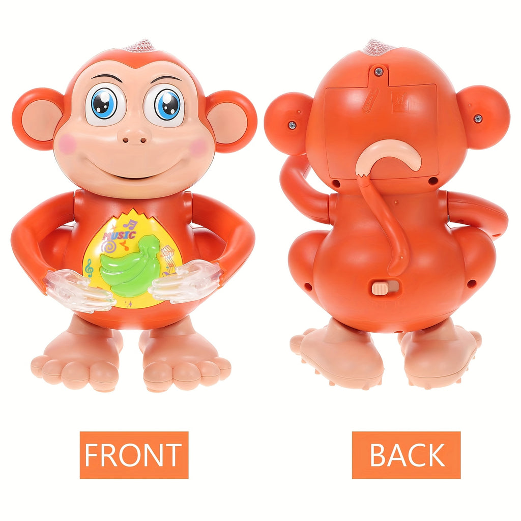 Dancing Monkey Toy for Toddlers – Musical Singing Monkey Stuffed Animal with Lights & Sound, Interactive Baby Toy Gift for Kids Boys Girls Ages 2+