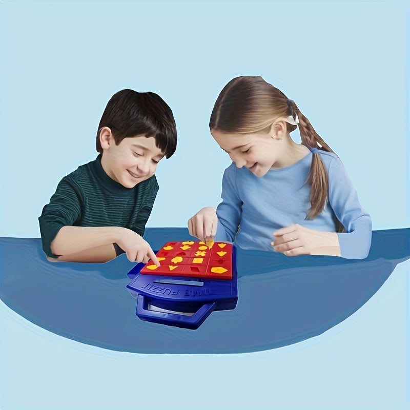 Pop-Up Timer Shape Puzzle Game for Kids – 3-Level Interactive Board Game for Hand-Eye Coordination, STEM Learning & Travel Fun, Ages 3 4 5 and Up